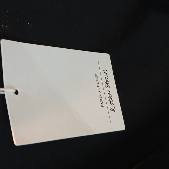 & Other Stories Rhinestone Velvet Wrap Top size 0 - Picture 10 of 15